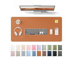 YSAGi Leather Desk Pad Protector, Office Desk Mat, Large Mouse Pad, Non-Slip PU Leather Desk Blotter, Laptop Desk Pad, Waterproof Desk Writing Pad for Office and Home (Brown, 31.5" x 15.8")