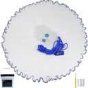Drasry Saltwater Fishing Cast Net for Bait Trap with Heavy Sinkers Fish Throw Net. Size 3ft/4ft/5ft/6ft/7ft/8ft/9ft/10ft Radius Freshwater Nets
