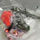 3ft Christmas Tree with Lights, Christmas 36inch Small Artificial Tabletop Tree, Xmas Desk Mini Tree with 50 LED Lights, Hanging Ornaments Decorations, Holiday Tree for Home Decor, Indoor, Office