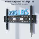 MOUNTUP Large Fixed TV Wall Mount for 50-120" TVs up to 220 LBS, Ultra Slim TV Mount for Max VESA 950x600mm, Fits 16", 24", 32 Studs, Heavy Duty Low Profile TV Bracket, One-Piece Bracket MU0097