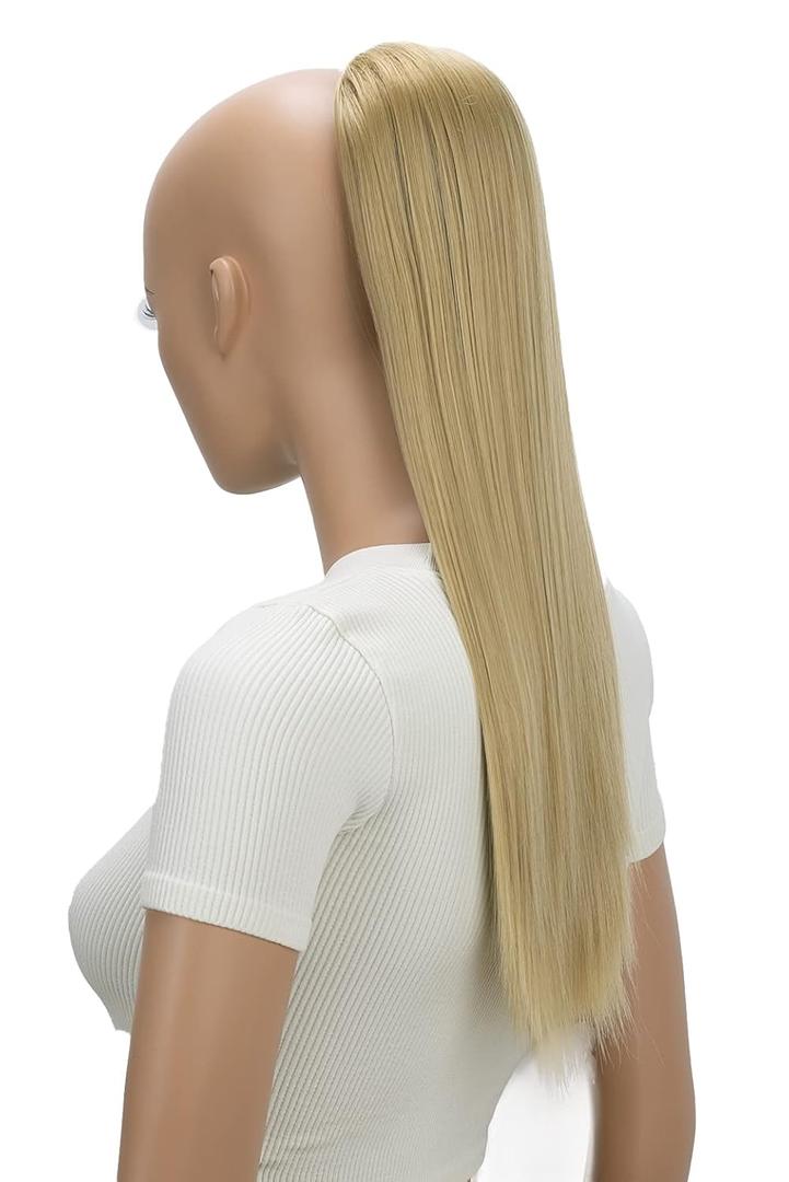 CAISHA 22" Hairpiece Ponytail Extension Drawstring Voluminous Straigtht Blond PH507