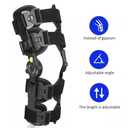 Hinged ROM Knee Brace, Post Op Knee Brace for Recovery Stabilization, ACL, MCL and PCL Injury, Adjustable Medical Orthopedic Support Stabilizer After Surgery, Women and Men,Left and Right Leg (One Size, Black)