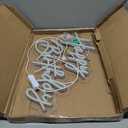 Happy Birthday Neon Sign for Backdrop, LED Happy Birthday Light Up Sign, USB Powered Dimmable Neon Light for Birthday Party Decorations, Wall Decor, White, 16.5 x 12 inch