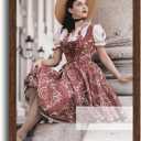 HLiWEGNS Dark Brown 14x20 Frame -Single Frame - Rustic Woodgrain 14 x 20 Poster Frame with Plexiglass for Wall Gallery Display, 14x20 Picture Frame for Puzzles, Artwork, Photos and Posters