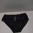 Tempt Me Women's High Waisted Bikini Bottom Tummy Control Ruched Bathing Suit Swim Bottom, Size L