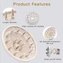 Large Diffuser Attachment Suitable for Shark FlexStyle, Upgraded Larger Shark Diffuser Nozzle for Dryer Rapid and Achieve Wavy, Curly, Coily Hair (White)