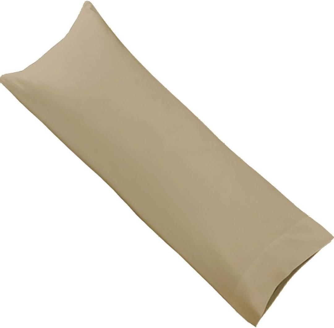 AB Lifestyles Body Size Camel Pillowcases 21x60 100% Cotton