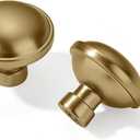 khtumeware 25 Pack Drawer Pulls 1-1/4 Inch Kitchen Cabinet Knobs Solid Round Dresser Drawer Knobs Champagne Bronze Dresser Knobs Drawer Knobs Brass Cabinet Hardware for Cupboard Drawer Pulls