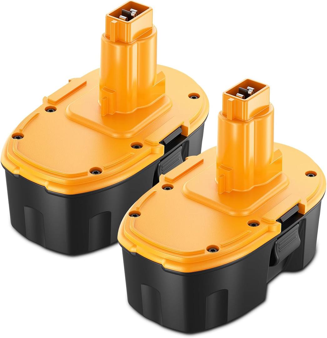 Replacement for Dewalt 18V Battery Ni-Mh 5000Ah Compatible with DC9098 DC9096 DC9099 DC970 DW9095 DW9096 DE9039 DE9095 DE9096 DE9098 DW9098 DW9099 2pack Batteries