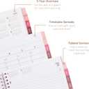 2 x Rileys Academic Planner 2026-2027, Daily, Weekly & Monthly Planner, July 2026 - June 2027, Student Notes Pages, Twin-Wire Binding, Weekly Agenda for School & Work (8 x 6-Inches, Typographic, Pink)