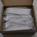 goldenwarm 10 Pack White Finger Edge Pulls Drawer Finger Pulls Kitchen Hardware Handles Bedroom Dresser Drawers, 3in Hole Centers