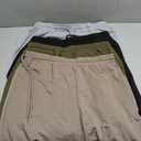 Neer 4 Pack Women's Athletic Wide Leg Bermuda Shorts, 4-Color, X-Large