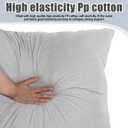 Barydat Pillow Headboard Twin XL Removable Dorm Bed Headboard Reusable Plush Tufted Detachable College Back Support Pillow Back Cushion for Twin XL Dorm School Bed(Light Gray)