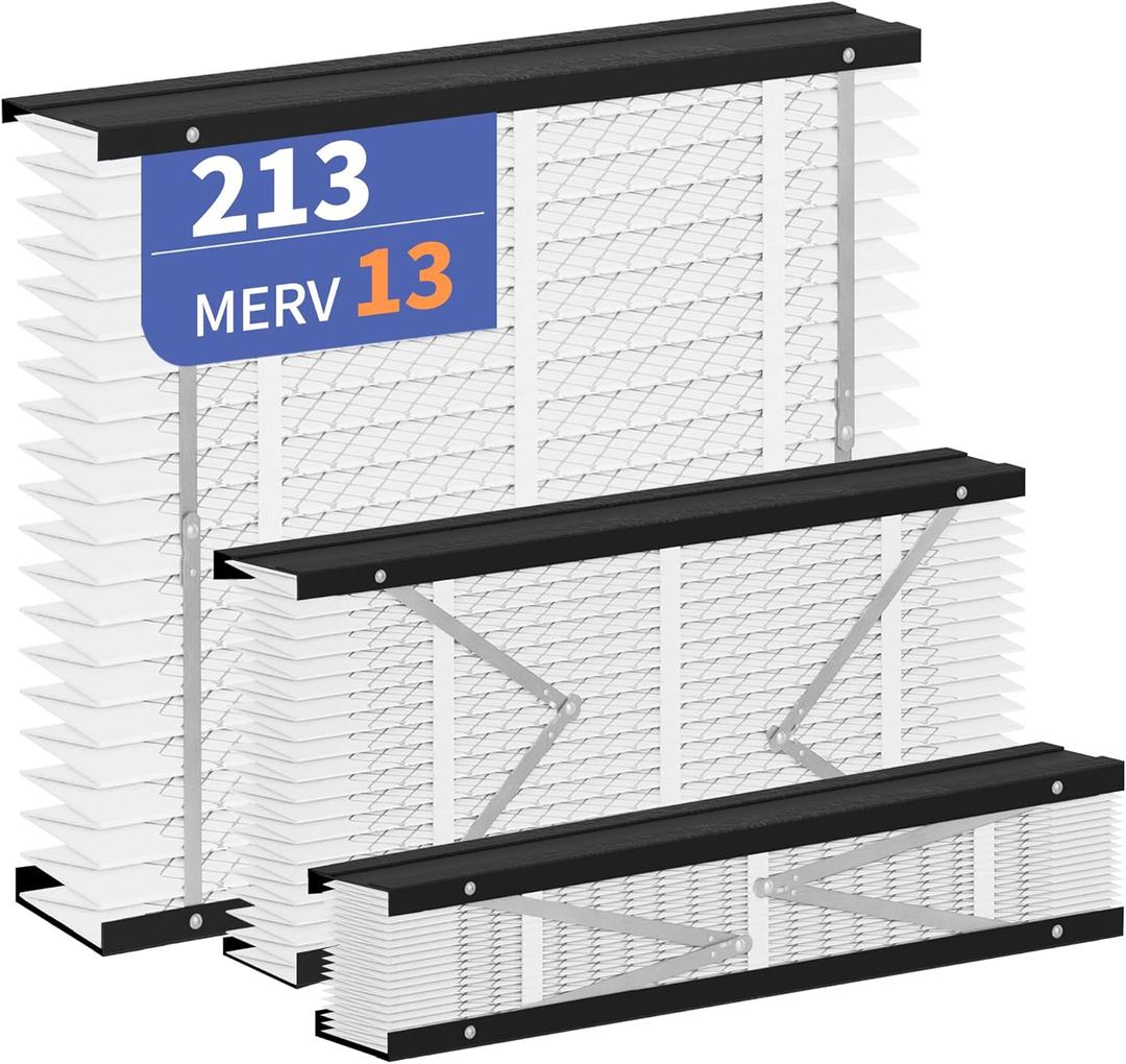 2-Pack 213 Filter Replacement Compatible with AprilAire 213 Whole House Air Purifiers Models,1210,1620,2210,2216,3210,4200,MERV 13 Furnace Filter Replacement,fit for 20x25x4 Furnace