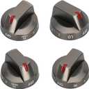 DG64-00975A (4PCS) Electric Range Knob, NE/NX9000t knob DG64-00975A 001, DG64-00975A 002 knobs Compatible with Samsung knobs NE/NX9000t, fit for Samsung Electric Stove/Oven Knobs Replacement
