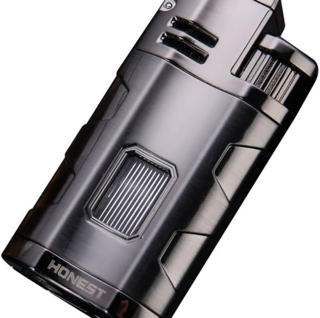 Lighter Fire Windproof Metal Butane Refillable Butane Lighters Men's Nice Gift (Butane Not Included)