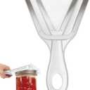 Jar Opener for Weak Hands & Seniors with Arthritis Easy Twist-Off Lid & Bottle Opener Ergonomic Non-Slip Handle, Unique Kitchen Gadget & Ideal Christmas Gift for Elderly, Women & Men (Transparent)
