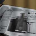 Juicer Machine, 500W Centrifugal Juicer Extractor with 3 Speed & Wide Mouth 3 Feed Chute for Fruit Vegetable, High Yield Juicer Included Cleaning Brush for Easy to Clean (Black)