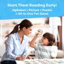 Alphabet Puzzle Games for Kindergarten - 26 Pairs Self-Correcting ABC Puzzle Alphabet Matching Game - ABC Learning for Toddlers Letters Matching Game - Preschool Educational Learning Toys Activities