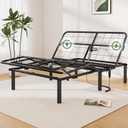 Marsail NS3 Full Adjustable Bed Base - Smart Dual Motor Bed Frame with Wireless Remote, 3-Min Assembly, Zero Gravity & Anti-Snore Modes, Under Bed Lighting, 4 USB Ports