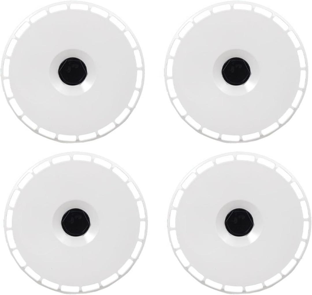 HubCap Compatible For Tesla Model 3 Full Encirclement Auto Wheel Cover Reduce Wind Resistance Hub Cap Car Accessories 2017-2022 2023(Whte 4pcs for M3)