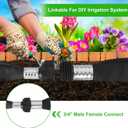 Flat Soaker Hose 25FT for Efficient Watering Tree Durable Double Layer Design for Gardens Lawns and Vegetable Fields (25FT)