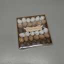 Valery Madelyn 36Pcs Easter Eggs Ornaments for Small Tree Decorations, 1.57" Neutral Beige White Plastic Easter Eggs Bulk, Shatterproof Decorative Hanging Egg Decorations Spring Party Decor