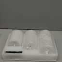 Eywamage Clear Glass Flameless Candles with Remote Timer, Flickering Battery LED Pillar Candles Set of 3