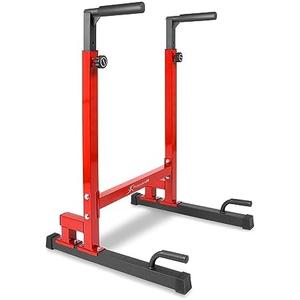 ProsourceFit Dip Stand Station, Heavy Duty Ultimate Body Press Bar with Safety Connector for Tricep Dips