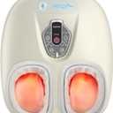 RENPHO Foot Massager Machine with Heat [2026 Upgraded], Shiatsu Foot Massager for Plantar Fasciitis, Birthday Gifts for Women Men, Cordless Control, Exclusive Voice Control, Beige