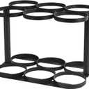 Oxygen Tank Holder, Oxygen Tank Rack, Medical Oxygen Tank Holder, Heavy Duty Oxygen Cylinder Rack for Storage and Transportation, Floor Mountable Oxygen Rack 4.5" Diameter (6 Slots) (Small)