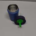 Owala Kids Insulation Stainless Steel Tumbler with Spill Resistant Flexible Straw, Easy to Clean, Kids Water Bottle, Great for Travel, Dishwasher Safe, 12 Oz, Navy and Blue (Home Base)