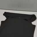 REORIA Butsmooth Women's Square Neck Going Out Crop Tops Double Lined Cute Basic Tank Tops 2026 Clothes (Large, Black)