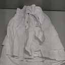 Biscaynebay Wrap Around Bed Skirts for Queen Beds 15" Drop, White Adjustable Elastic Dust Ruffles Easy Fit Wrinkle & Fade Resistant Silky Luxurious Fabric Machine Washable