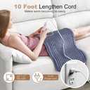 VAAGHANM Heating Pad: 33 x 17 inches Electric Heating Pad for Back -Extra Large Heat Pad for Shoulder/Neck/Knee/Arms - Upgraded 6 Timer & 6 Temperature Controller -Auto Shut Off- Gift for Mom