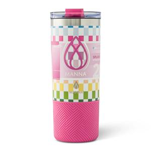 Manna Insulated Tumbler, Travel Coffee Tumbler with Lid, Cup Holder Friendly Travel Coffee Mug, Stainless Steel Thermos with Lid, 20 Oz
