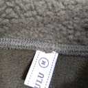 Womens Fleece Sweatshirts Cropped Half Zip Fuzzy Warm Sherpa Pullover Varsity Jackets with Zipper Pockets (Medium, Dark Olive)