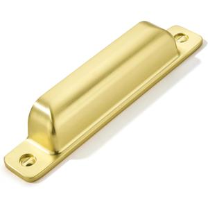 10 Packs 3-3/4in(96mm) Drawer PullsBrushed Gold Brass Cabinet Cup Pulls Kitchen Hardware Cabinet Handles Cabinet PullsDresser Drawer Handles Knobs