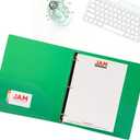 JAM PAPER Plastic 1 inch Binders - Assorted 3 Ring Binders (Red, Blue, Green & Orange) - 4/Pack