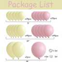 Pastel Pink Yellow Balloon Garland Arch Kit 143PCS Macaron Pink and Yellow Balloon Arch Kit for Honey Bear Baby Shower Princess Birthday Wedding Party Decorations