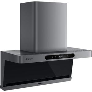 F1 16m/s Range Hood 30 Inch Wall Mount Non Make-Up Air Needed | 16m/s High-Velocity Source Capture, Filter-Free, 59dB Quiet BLDC Motor, App & Alexa, Gesture Control, Soft LED Light
