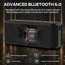 Monster Shock Plus Bluetooth Speaker,Portable Speaker with 40W Loud Stereo Sound, Bluetooth 6.0,TWS Pairing, 20H Playtime,Support AUX/TF Card,IPX6 Waterproof Wireless Speakers for Outdoor,Home,Travel