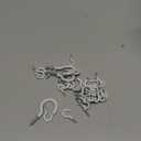 Romeda 90 Pcs White Ceiling Hooks kit, 6 Sizes Vinyl Coated Screw-in Plant, Kitchen, Cup, Ceiling Hooks for Hanging (1/2in, 5/8in,3/4in,7/8in,1'',1-1/4in)