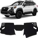 KUST Car Dash Cover for Subaru Forester 2019 2020 2021 2022 2023 2024 Left Hand Driving Dashboard Cover Polyester Dash Mat Non-Slip Interior Accessories for Forester Sunshade No Glare Black