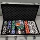 Spin Master Games, Cardinal Classics, 300-Piece Poker Set with Aluminum Carrying Case & Professional Weight Chips & Poker Dice, for Ages 8+