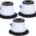 3Pcs Vacuum Cleaner Filters for Dibei C17 T6 T1/MOOSOO K17 Cordless Vacuum Cleaner Accessories with Strainer Screen