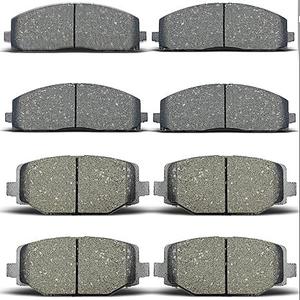 8pcs Ceramic Brake Pads Fit for 2012-2016 Chrysler Town & Country, 2012-2019 Dodge Journey,2012-2019 Dodge Grand Caravan,2012-2015 Ram C/V, 2012 2014 Volkswagen Routan