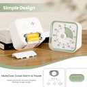 Visual Timer for Kids with Pause Function, 60 Minute Countdown Timer for Kids Desk Study, Teaching, Kitchen Cooking, Office Meetings, Time Management for ADHD (White)