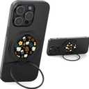 Typecase Folding Phone Stand: Foldable Phone Holder for Desk - Ultra Thin Adjustable Kickstand - Magnetic Phone Grip Home Desk Accessories Compatible with Phone Tablets (Midnight Garden)