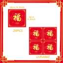 2 x JeVenis Chinese New Year Napkins Disposable 2026 Year of Horse Paper Napkins Supplies Decorations Chinese Spring Festival Happy New Year Party Napkins Set for New Year's Eve (Red 1)